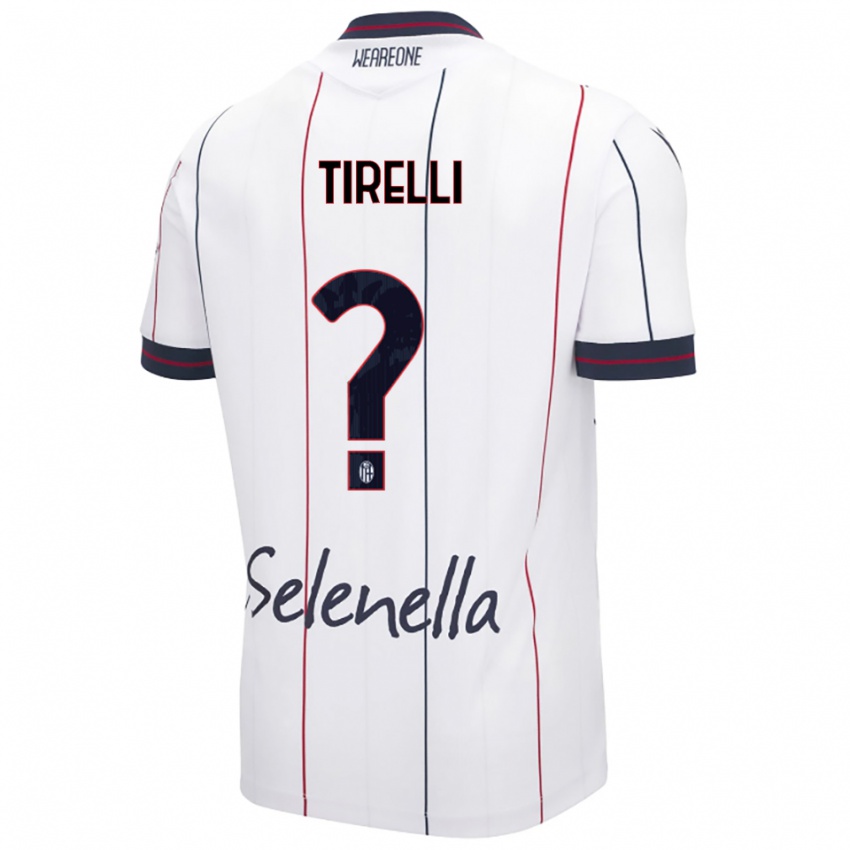 גברים Manuel Tirelli #0 לבן כחול מלכותי הרחק ג'רזי 2025/26 חולצה קצרה