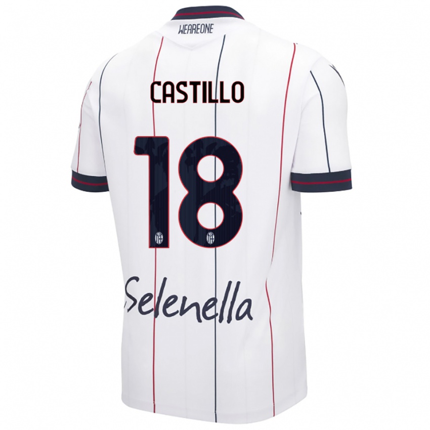 גברים Tomas Castillo #18 לבן כחול מלכותי הרחק ג'רזי 2025/26 חולצה קצרה