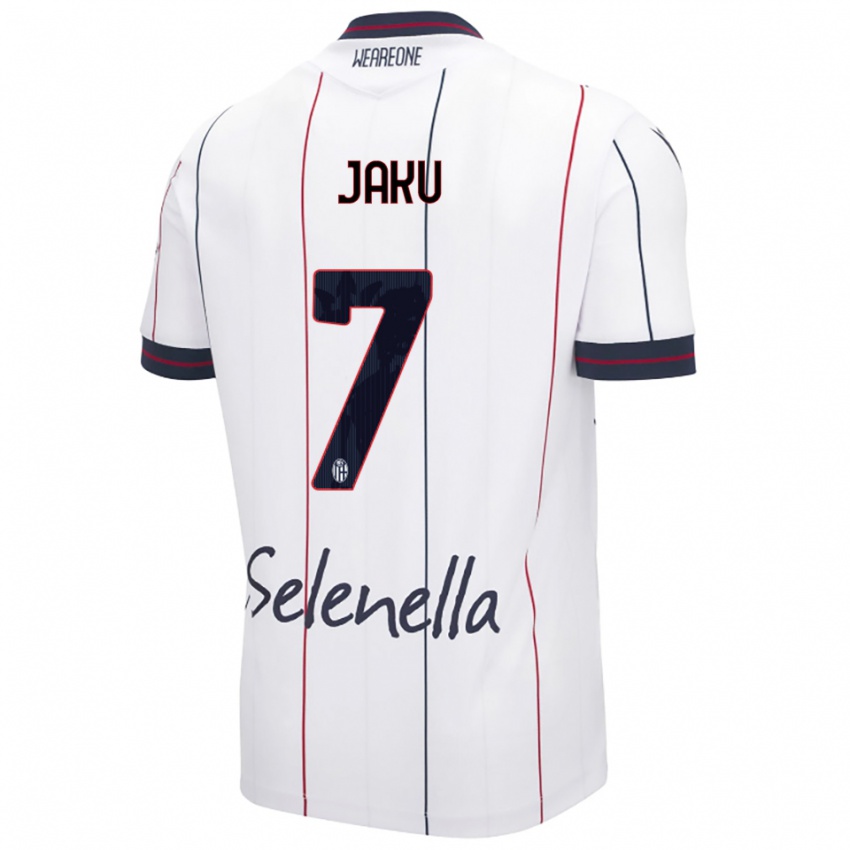 גברים ג׳ורדי ז'אקו #7 לבן כחול מלכותי הרחק ג'רזי 2025/26 חולצה קצרה