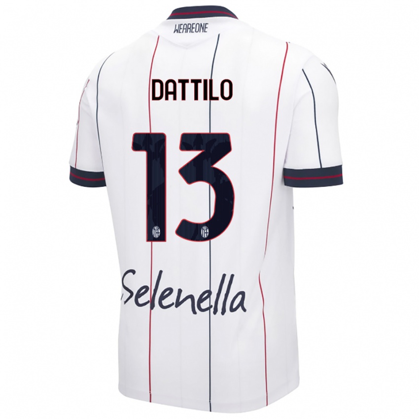 גברים Gabriel Dattilo #13 לבן כחול מלכותי הרחק ג'רזי 2025/26 חולצה קצרה