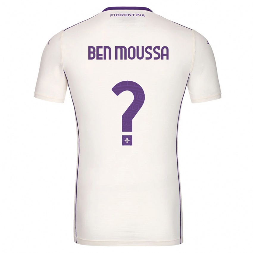 גברים Mehdi Ben Moussa #0 לבן סגול אדום הרחק ג'רזי 2025/26 חולצה קצרה