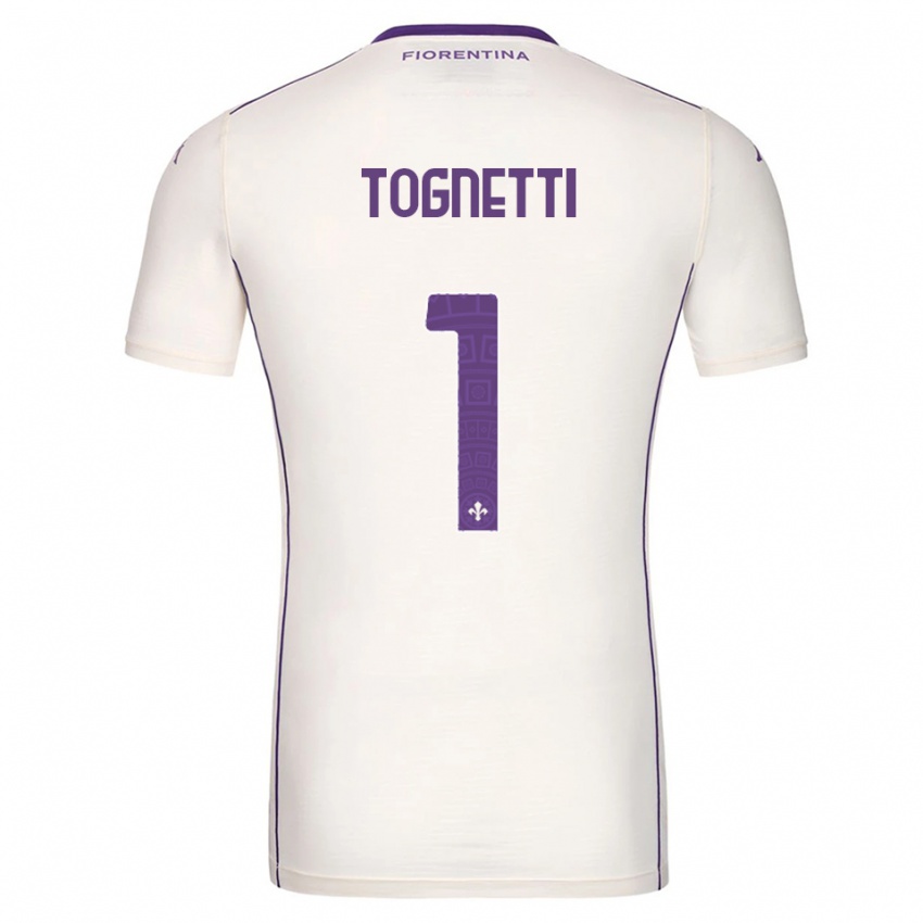 גברים Laerte Tognetti #1 לבן סגול אדום הרחק ג'רזי 2025/26 חולצה קצרה