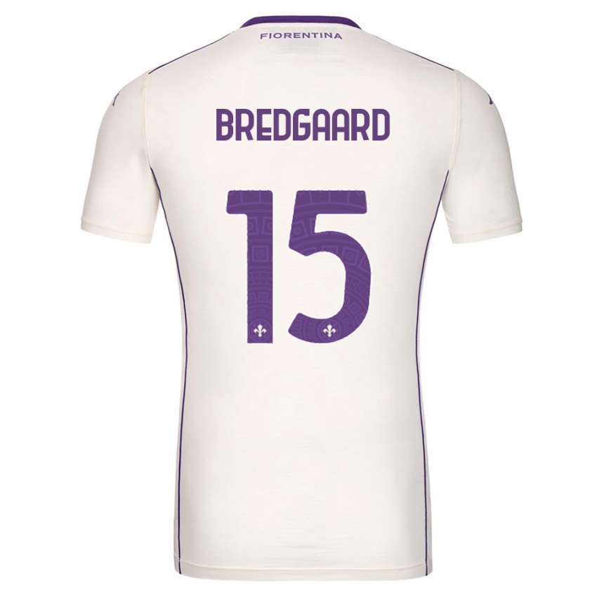 גברים סופי ברדגארד #15 לבן סגול אדום הרחק ג'רזי 2025/26 חולצה קצרה