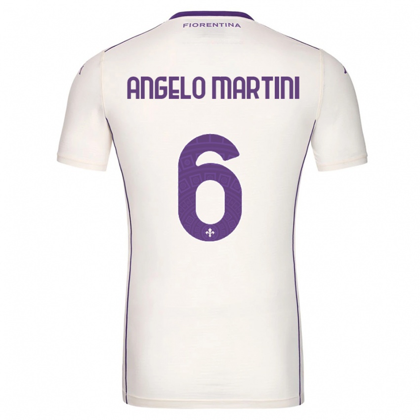 גברים Angelo Martini #6 לבן סגול אדום הרחק ג'רזי 2025/26 חולצה קצרה