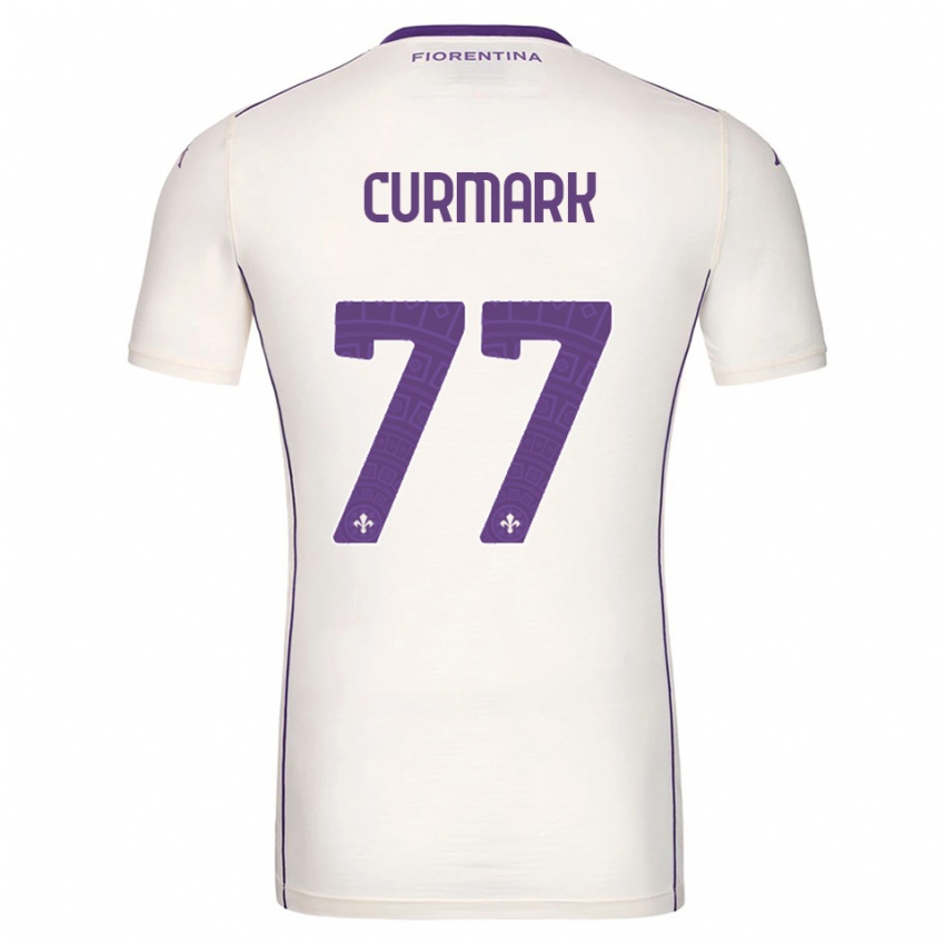 גברים Filippa Curmark #77 לבן סגול אדום הרחק ג'רזי 2025/26 חולצה קצרה