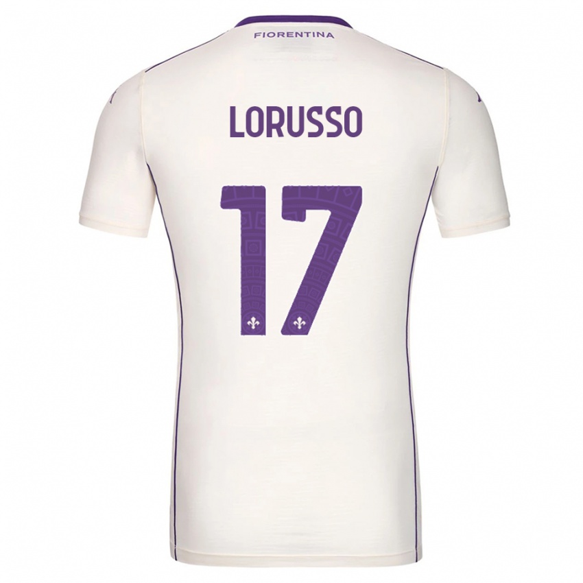 גברים Angelo Lorusso #17 לבן סגול אדום הרחק ג'רזי 2025/26 חולצה קצרה