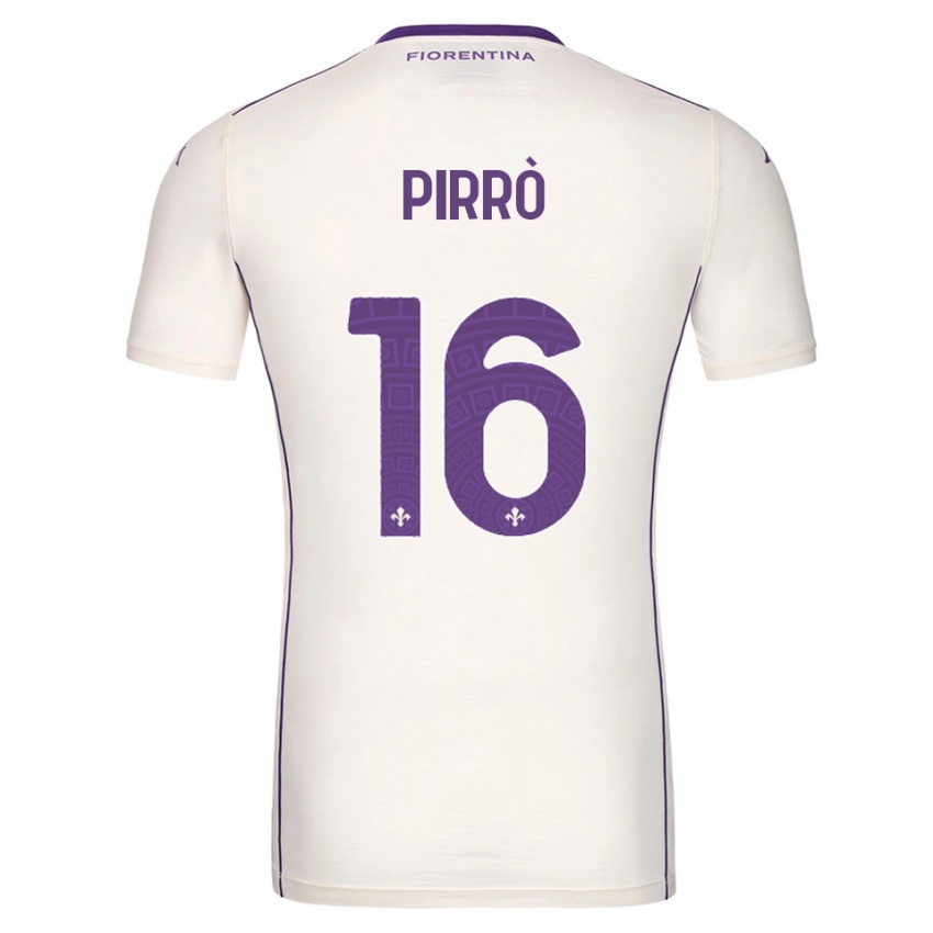 גברים Antonio Pirrò #16 לבן סגול אדום הרחק ג'רזי 2025/26 חולצה קצרה