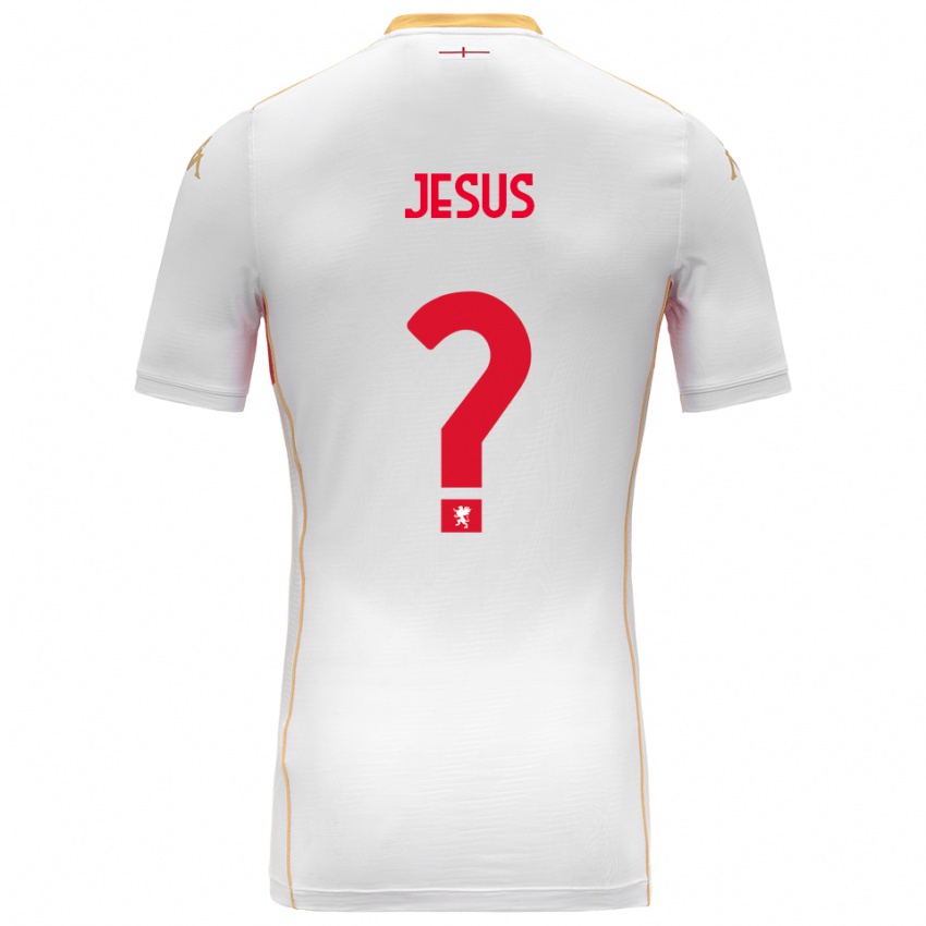 גברים Elton Jesus #0 לבן אדום הרחק ג'רזי 2025/26 חולצה קצרה