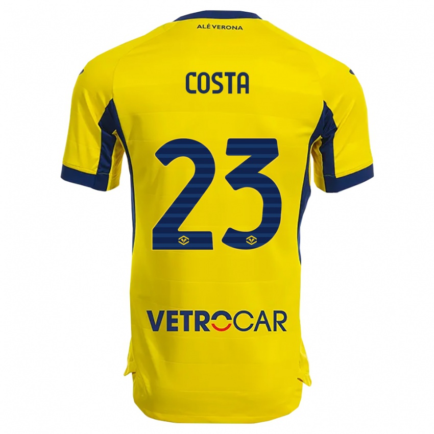 גברים Nicole Costa #23 צהוב נייבי הרחק ג'רזי 2025/26 חולצה קצרה
