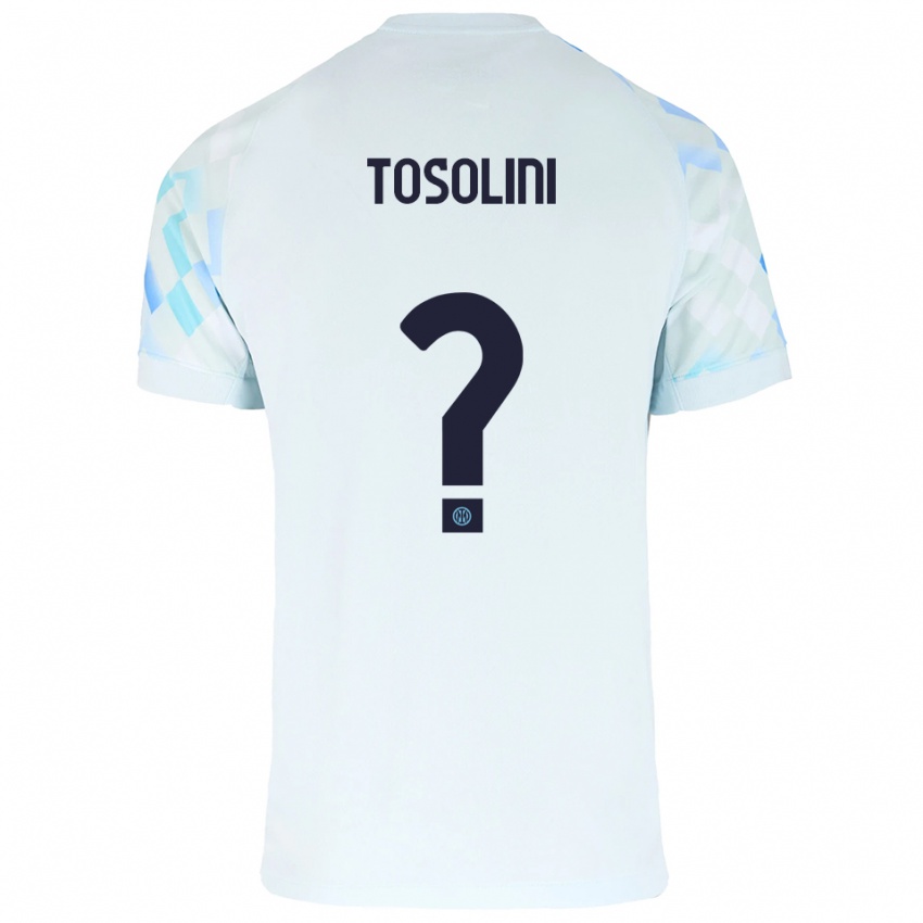 גברים Nicolas Tosolini #0 לבן כחול הרחק ג'רזי 2025/26 חולצה קצרה