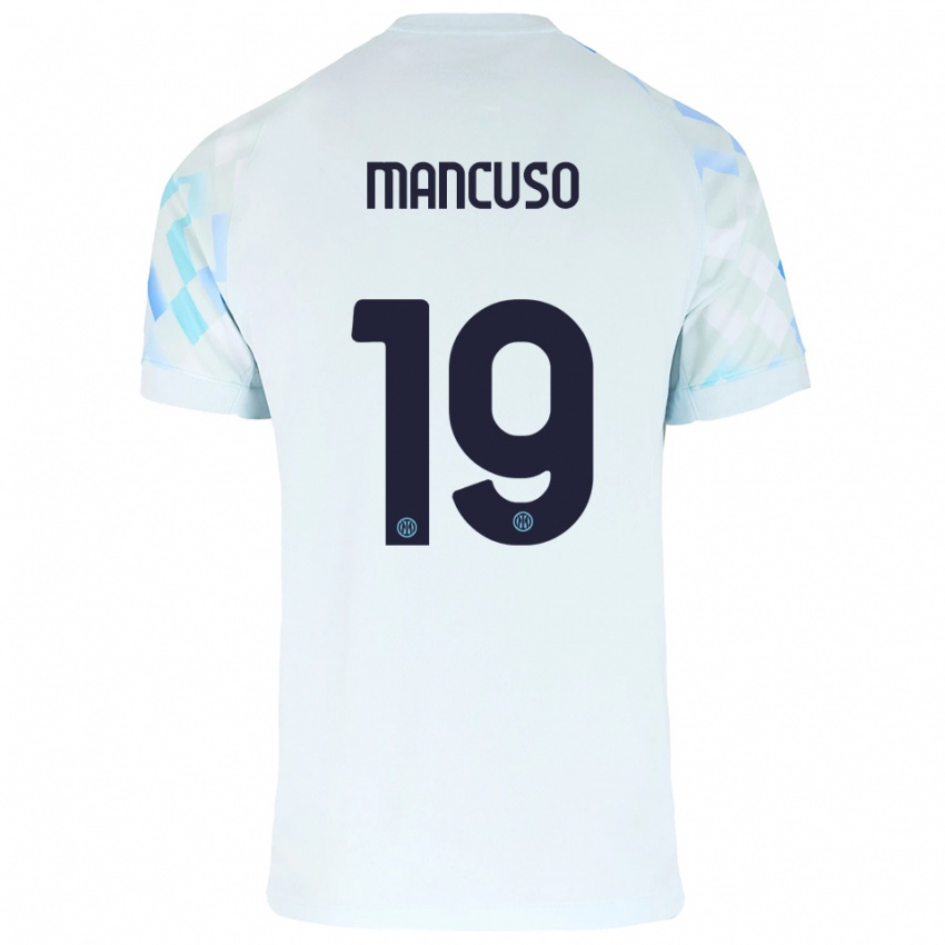 גברים Matias Mancuso #19 לבן כחול הרחק ג'רזי 2025/26 חולצה קצרה