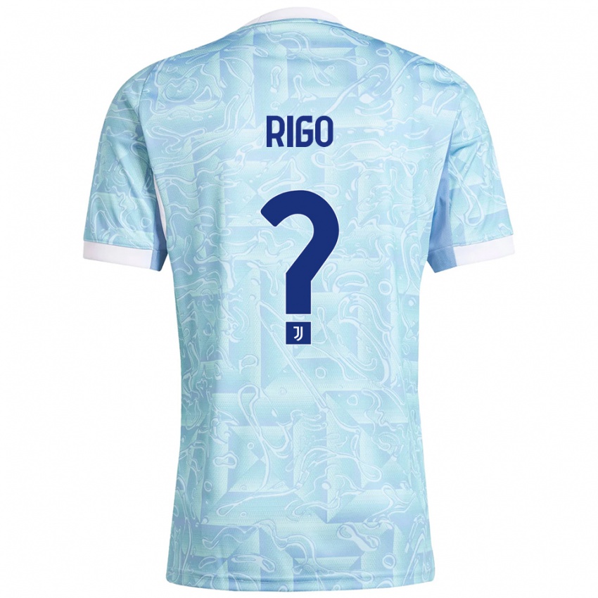 גברים Davide Rigo #0 תכלת צהוב הרחק ג'רזי 2025/26 חולצה קצרה
