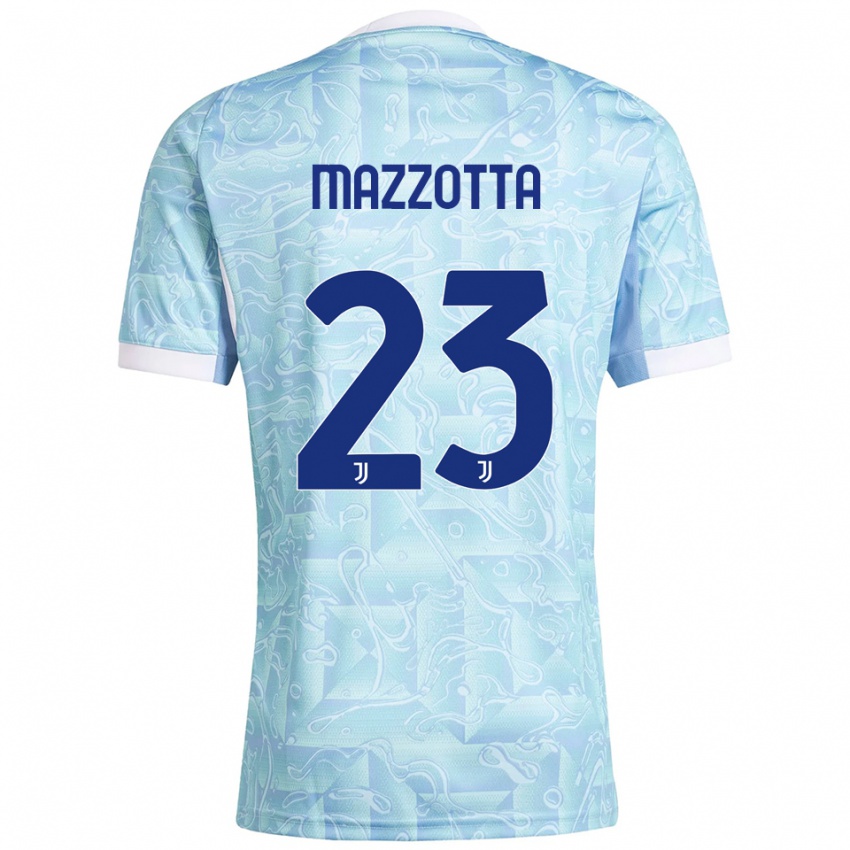 גברים Raphael Mazzotta #23 תכלת צהוב הרחק ג'רזי 2025/26 חולצה קצרה