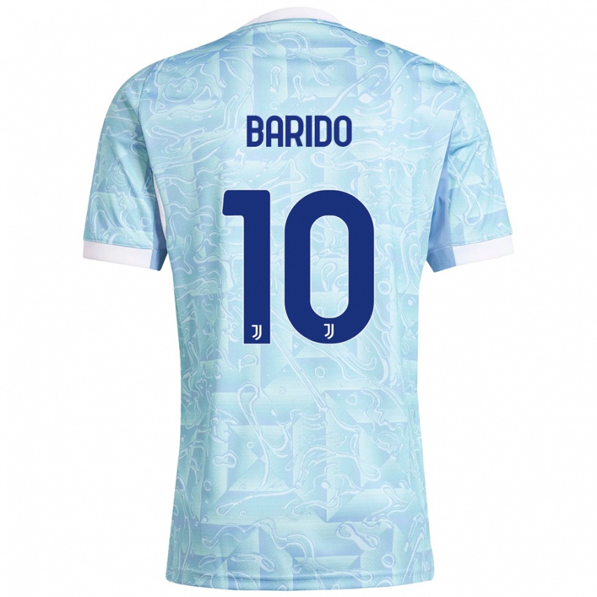 גברים Francisco Barido #10 תכלת צהוב הרחק ג'רזי 2025/26 חולצה קצרה