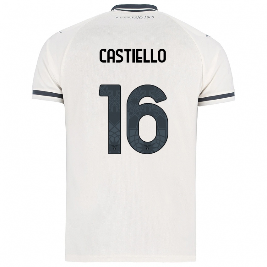 גברים Antonietta Castiello #16 לבן נייבי הרחק ג'רזי 2025/26 חולצה קצרה