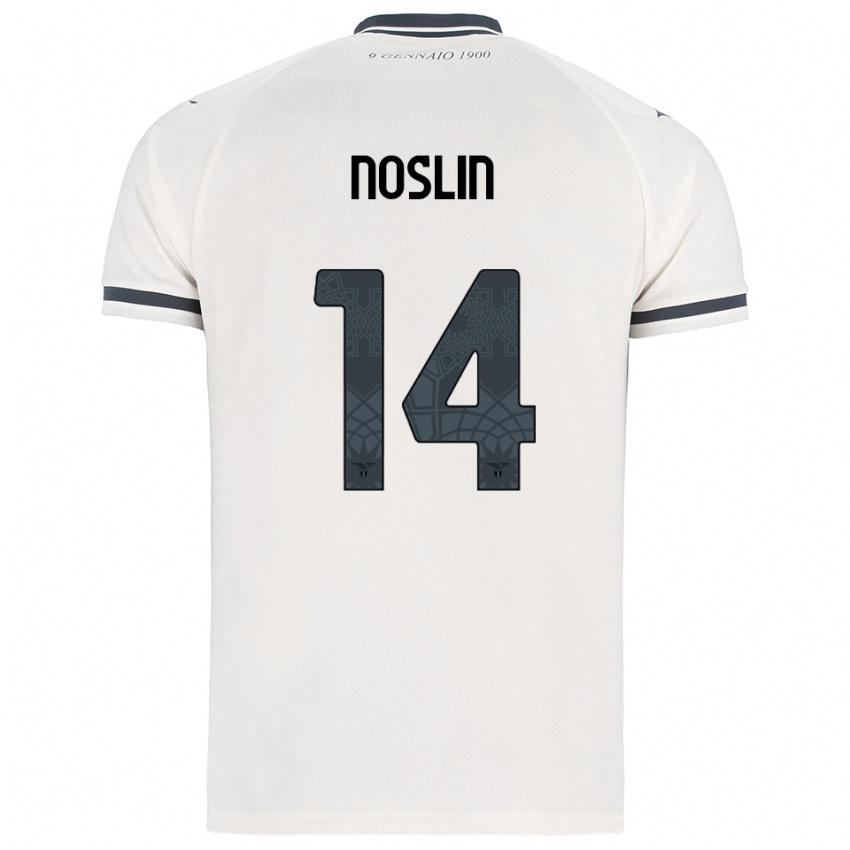 גברים Tijjani Noslin #14 לבן נייבי הרחק ג'רזי 2025/26 חולצה קצרה