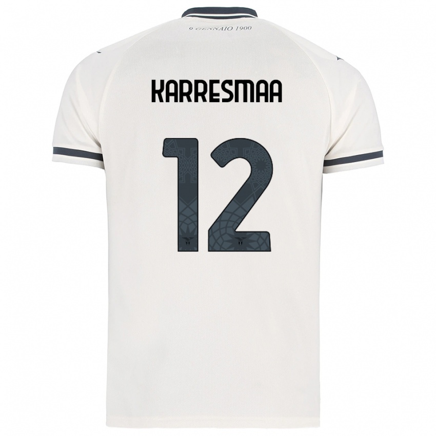 גברים Kerttu Karresmaa #12 לבן נייבי הרחק ג'רזי 2025/26 חולצה קצרה