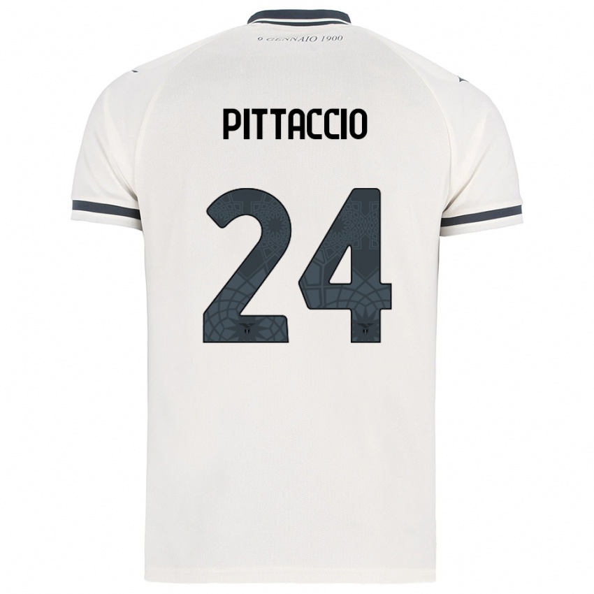 גברים Francesca Pittaccio #24 לבן נייבי הרחק ג'רזי 2025/26 חולצה קצרה
