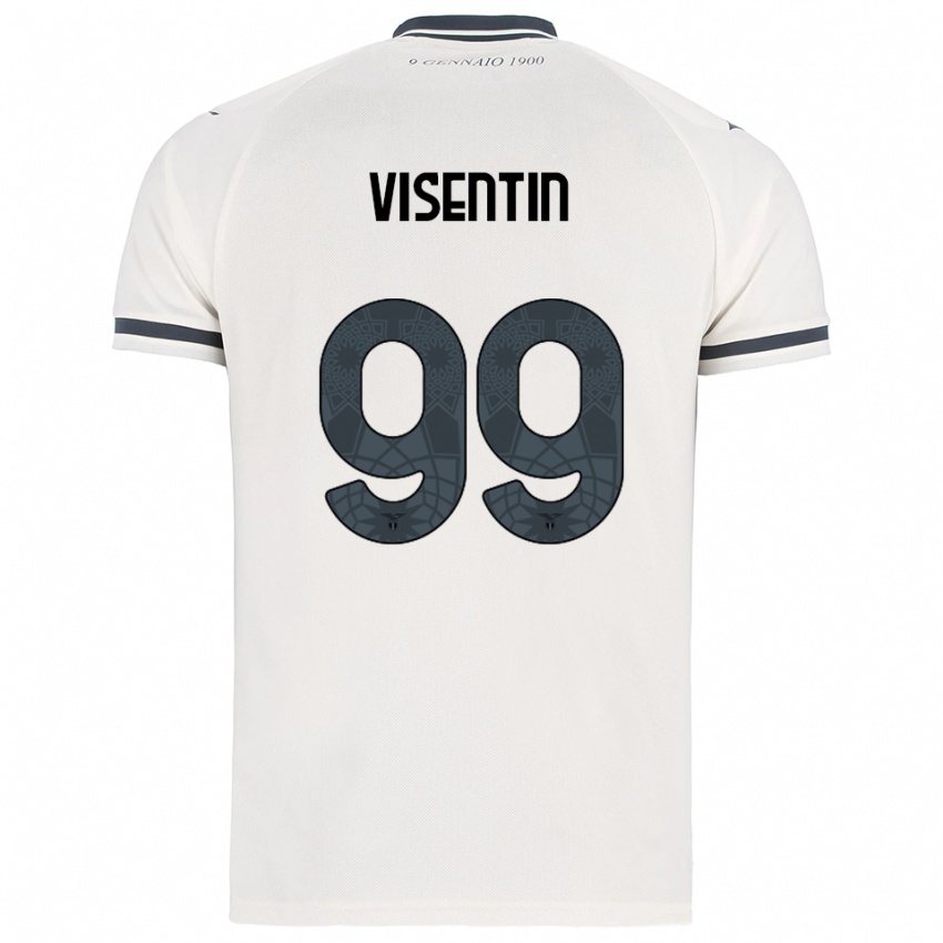 גברים Noemi Visentin #99 לבן נייבי הרחק ג'רזי 2025/26 חולצה קצרה