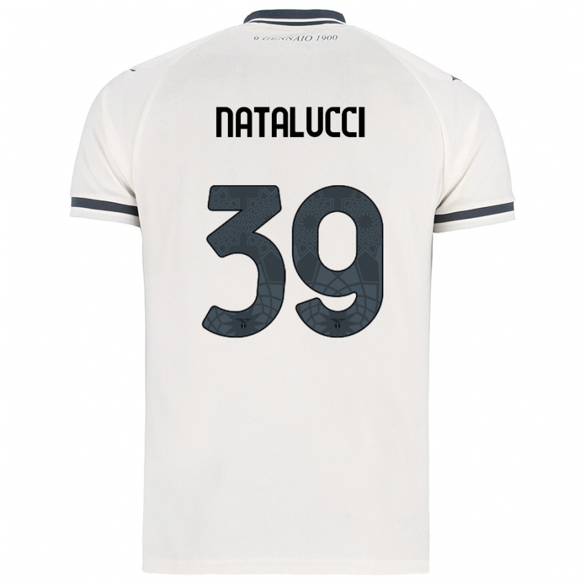 גברים Serena Natalucci #39 לבן נייבי הרחק ג'רזי 2025/26 חולצה קצרה