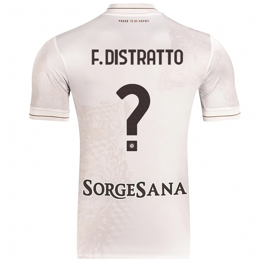 גברים Francesco Distratto #0 שמפניה חום הרחק ג'רזי 2025/26 חולצה קצרה