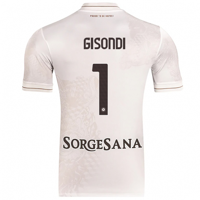 גברים Francesco Gisondi #1 שמפניה חום הרחק ג'רזי 2025/26 חולצה קצרה