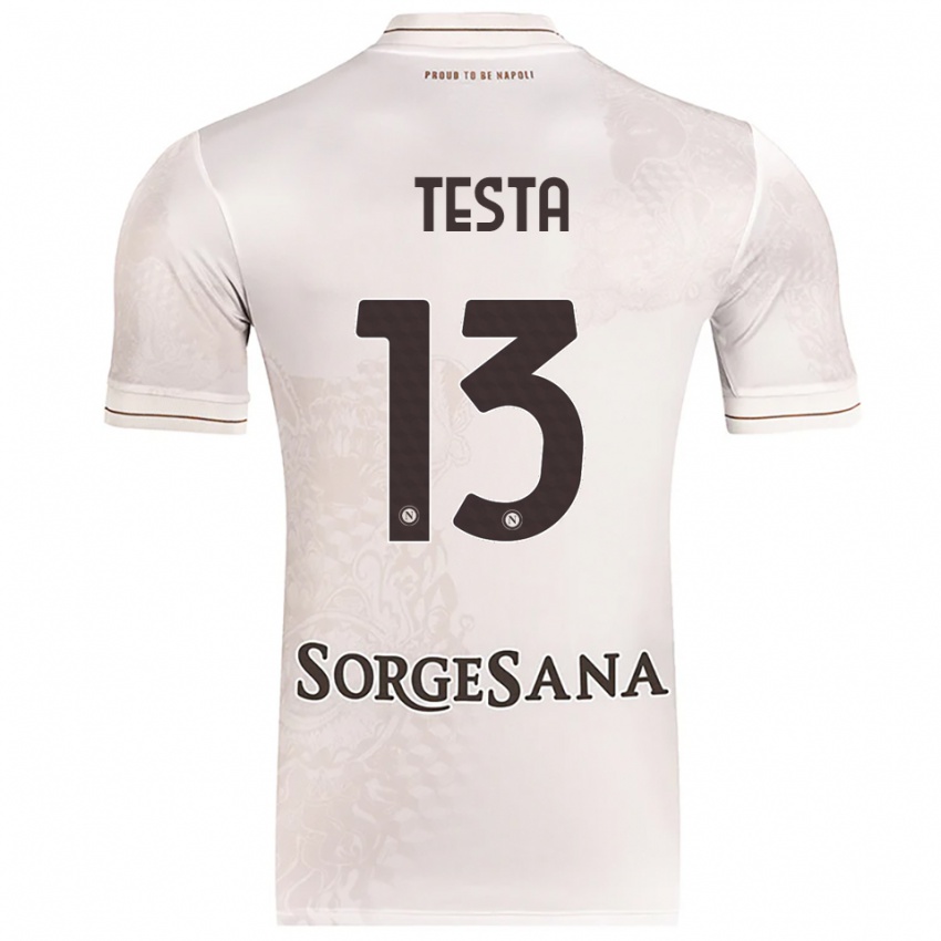 גברים Vincenzo Testa #13 שמפניה חום הרחק ג'רזי 2025/26 חולצה קצרה