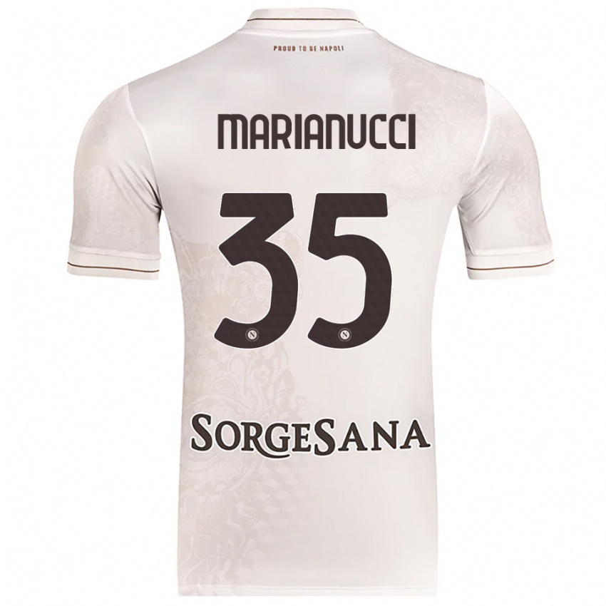 גברים Luca Marianucci #35 שמפניה חום הרחק ג'רזי 2025/26 חולצה קצרה