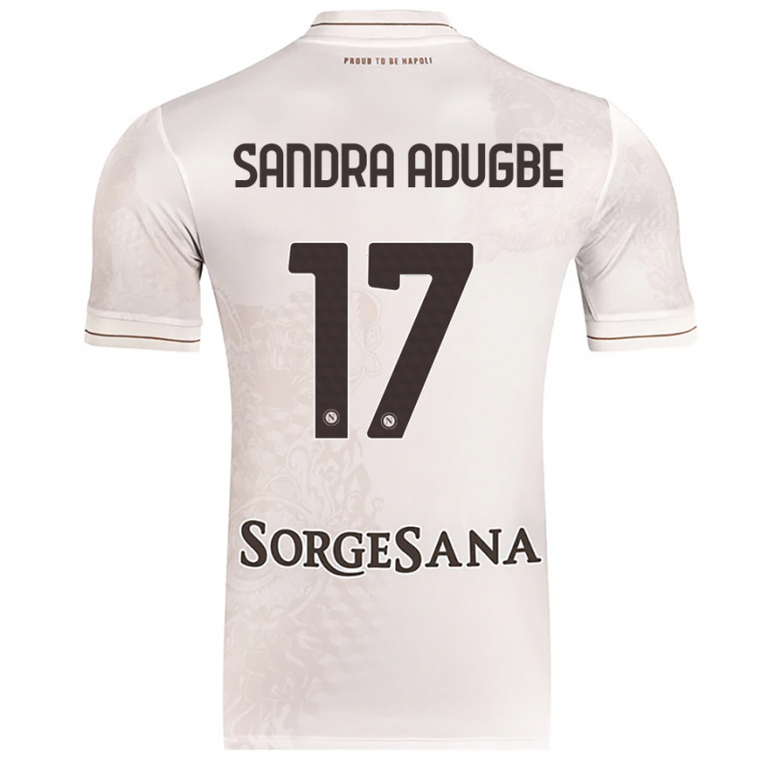 גברים Olamide Sandra Adugbe #17 שמפניה חום הרחק ג'רזי 2025/26 חולצה קצרה