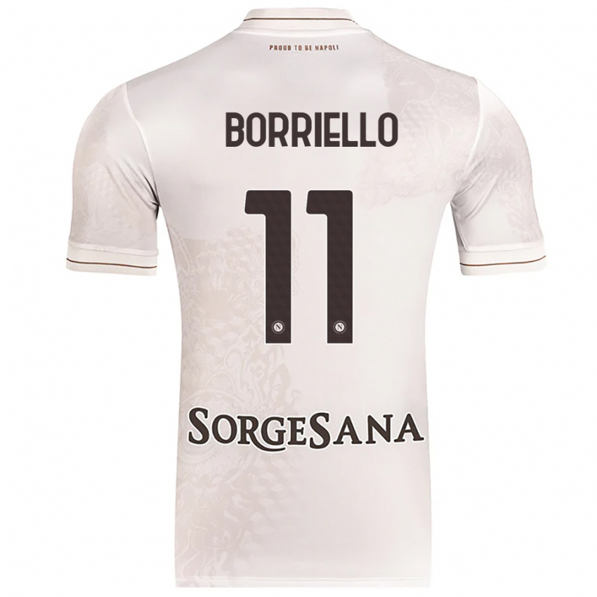 גברים Salvatore Borriello #11 שמפניה חום הרחק ג'רזי 2025/26 חולצה קצרה