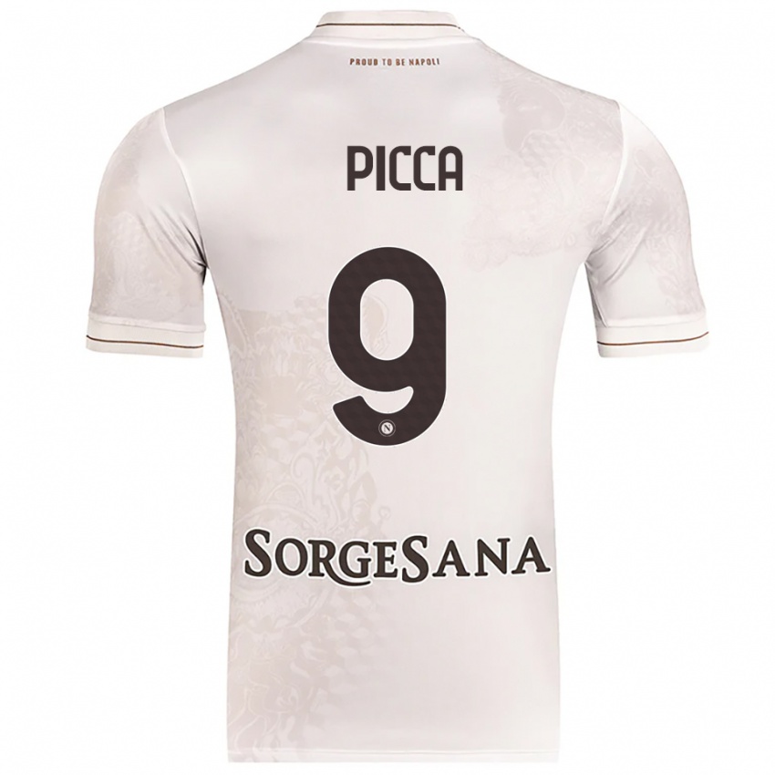 גברים Luigi Picca #9 שמפניה חום הרחק ג'רזי 2025/26 חולצה קצרה