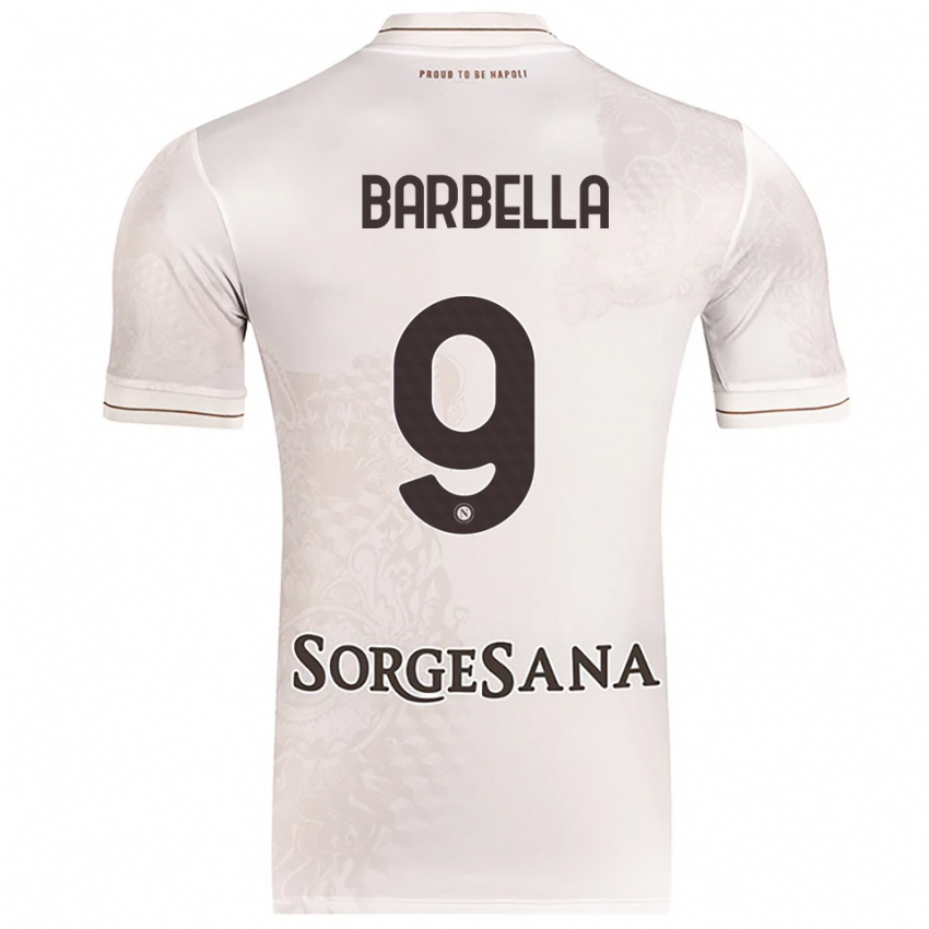 גברים Michele Barbella #9 שמפניה חום הרחק ג'רזי 2025/26 חולצה קצרה