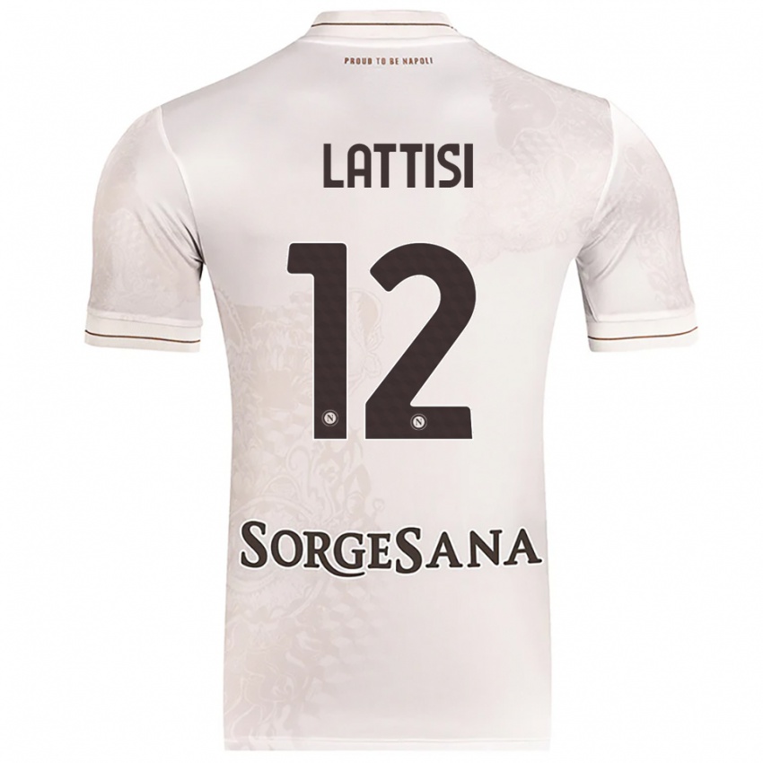 גברים Francesco Lattisi #12 שמפניה חום הרחק ג'רזי 2025/26 חולצה קצרה