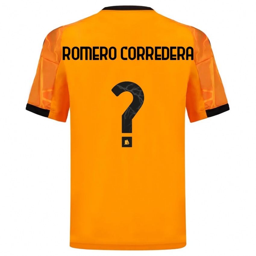 גברים Miguel Romero Corredera #0 כתום שחור הרחק ג'רזי 2025/26 חולצה קצרה