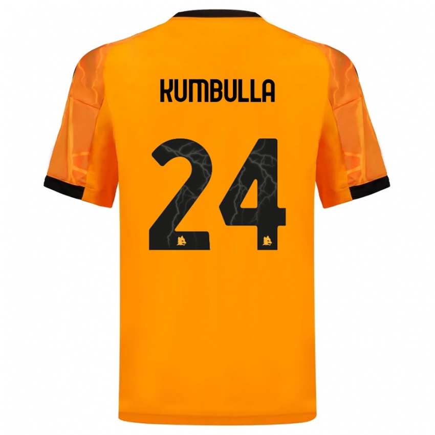 גברים מאראש קומבולה #24 כתום שחור הרחק ג'רזי 2025/26 חולצה קצרה