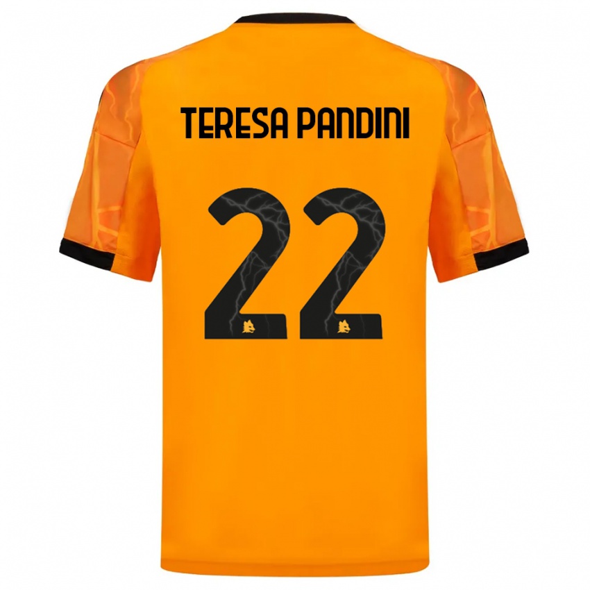 גברים מרתה פאנדיני #22 כתום שחור הרחק ג'רזי 2025/26 חולצה קצרה