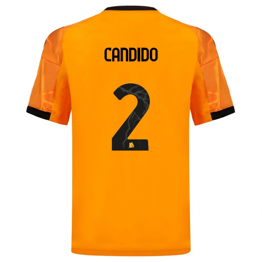 גברים Gabriele Candido #2 כתום שחור הרחק ג'רזי 2025/26 חולצה קצרה