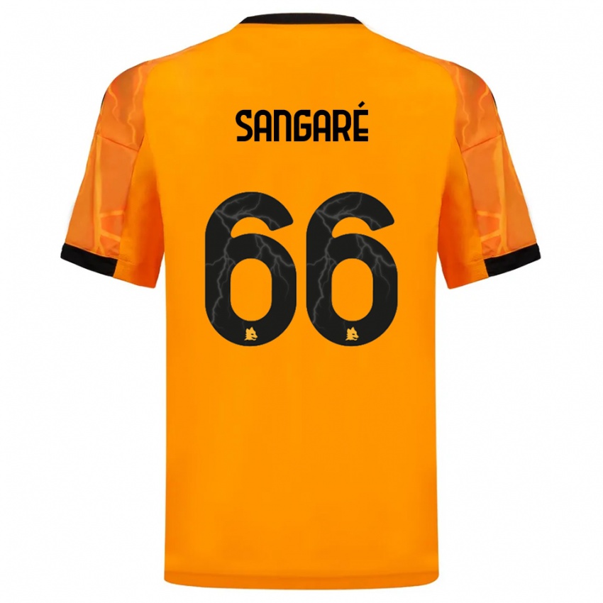 גברים בובה סנגרה #66 כתום שחור הרחק ג'רזי 2025/26 חולצה קצרה