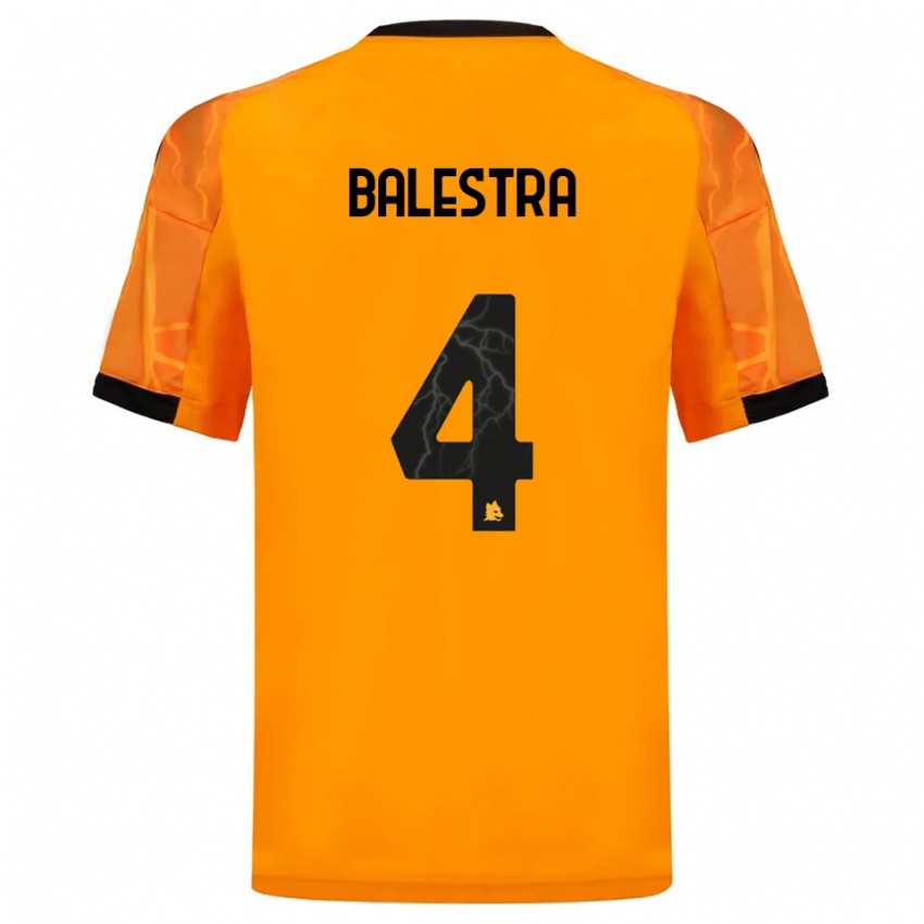 גברים כריסטיאן בלסטרה #4 כתום שחור הרחק ג'רזי 2025/26 חולצה קצרה