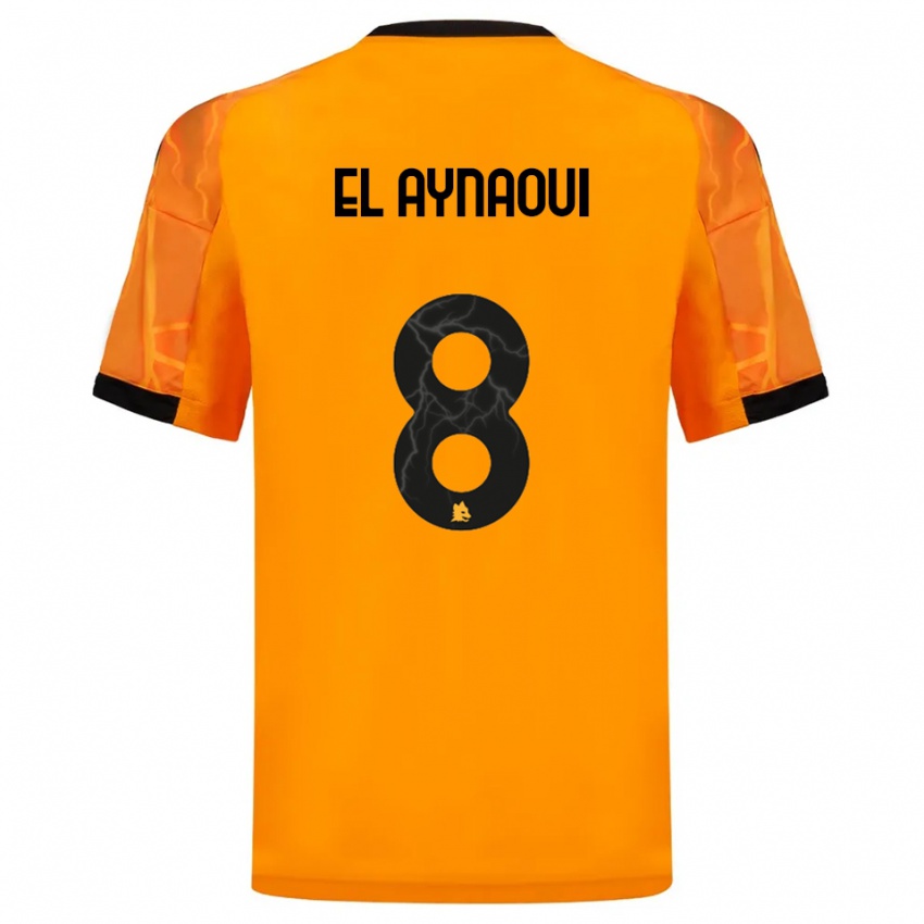 גברים ניל אלעינאווי #8 כתום שחור הרחק ג'רזי 2025/26 חולצה קצרה