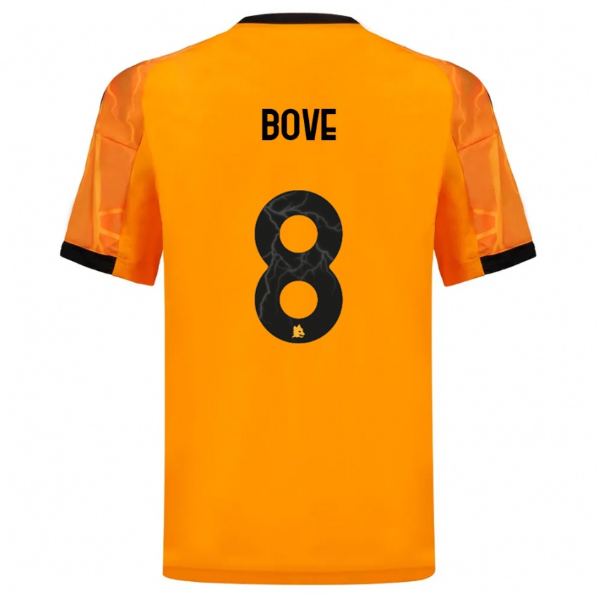 גברים אדוארדו בווה #8 כתום שחור הרחק ג'רזי 2025/26 חולצה קצרה