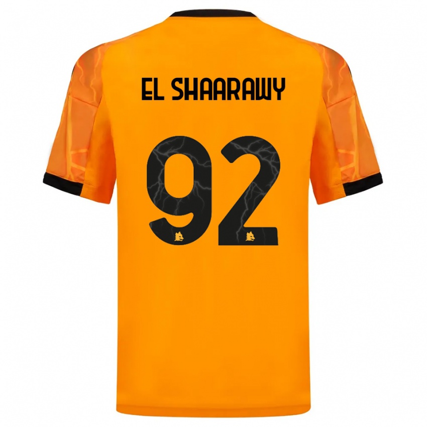 גברים סטפן שעראווי #92 כתום שחור הרחק ג'רזי 2025/26 חולצה קצרה