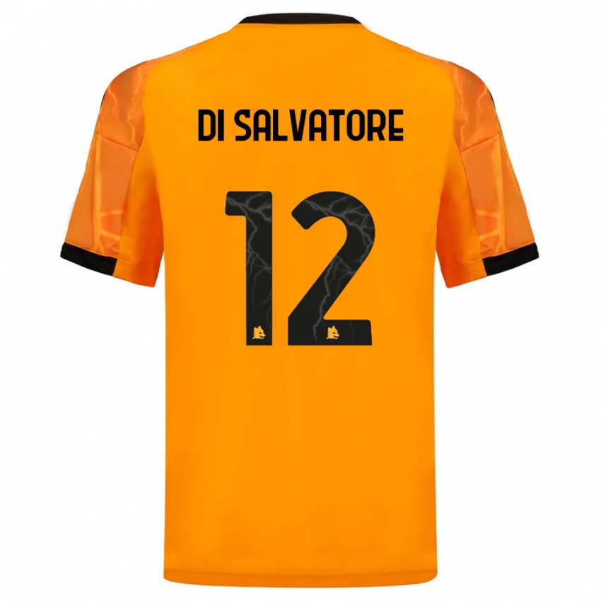 גברים Diego Di Salvatore #12 כתום שחור הרחק ג'רזי 2025/26 חולצה קצרה