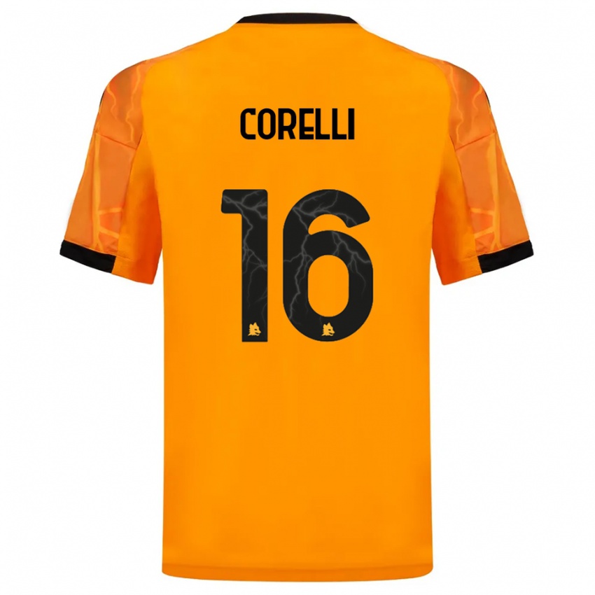 גברים אליס קורלי #16 כתום שחור הרחק ג'רזי 2025/26 חולצה קצרה