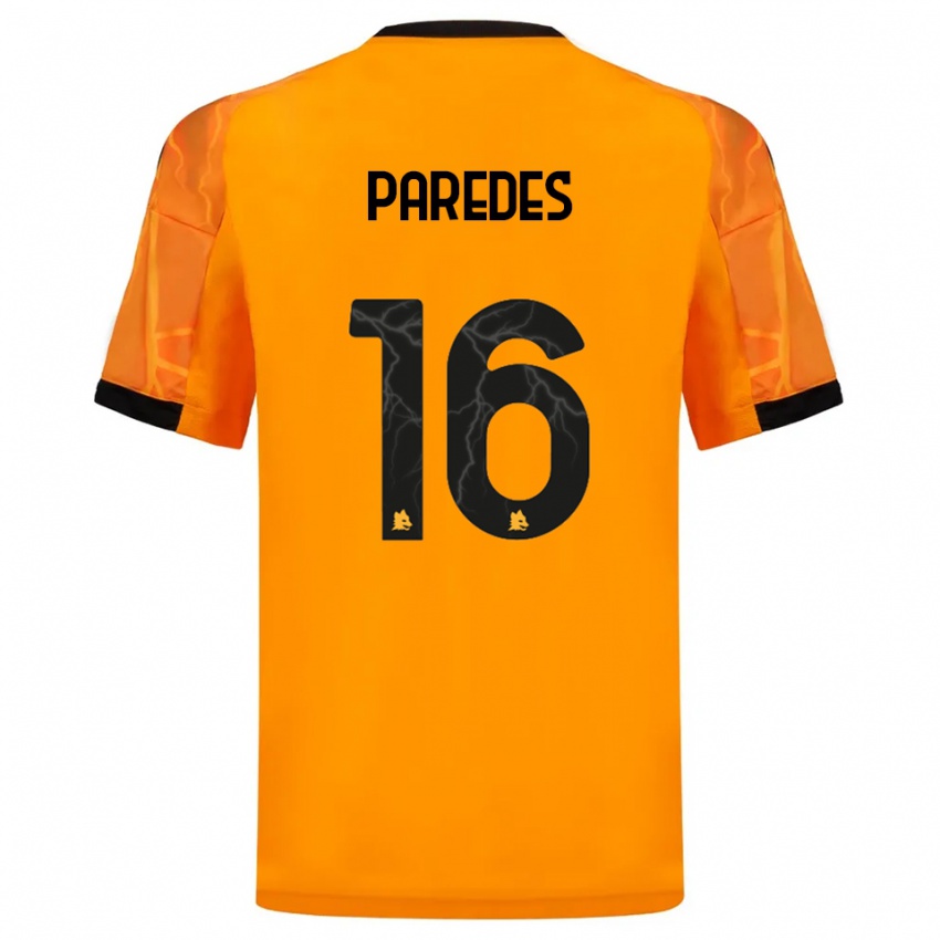 גברים לאנדרו פארדס #16 כתום שחור הרחק ג'רזי 2025/26 חולצה קצרה