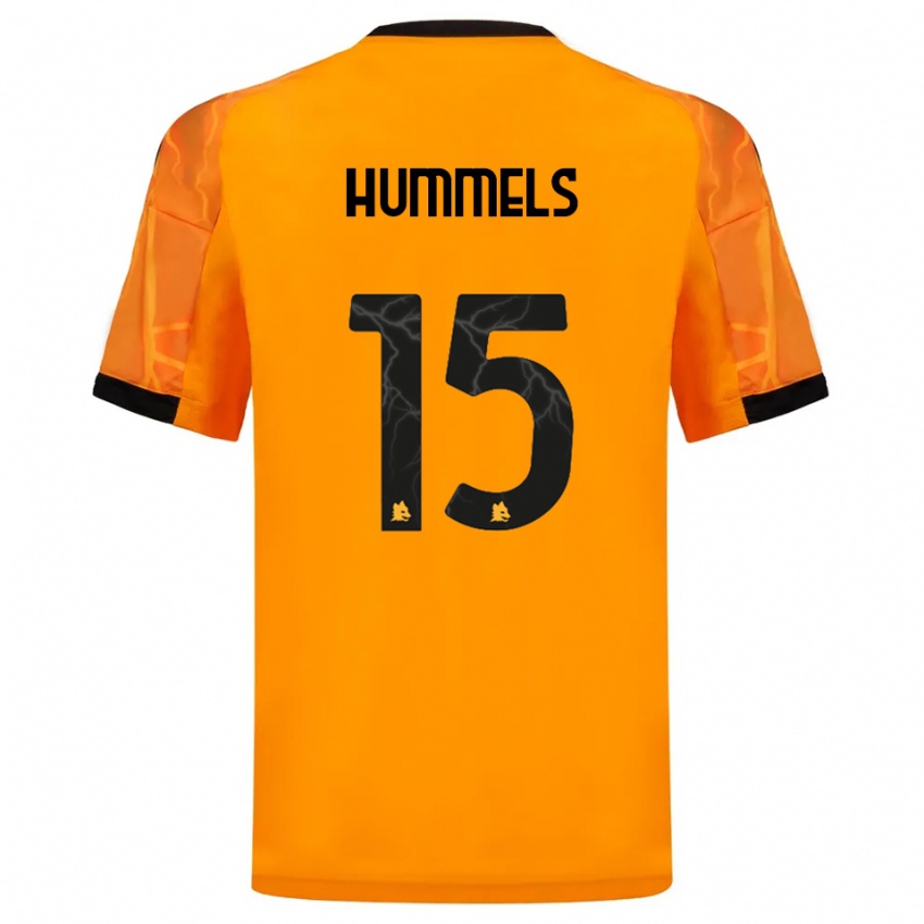 גברים מאטס הומלס #15 כתום שחור הרחק ג'רזי 2025/26 חולצה קצרה