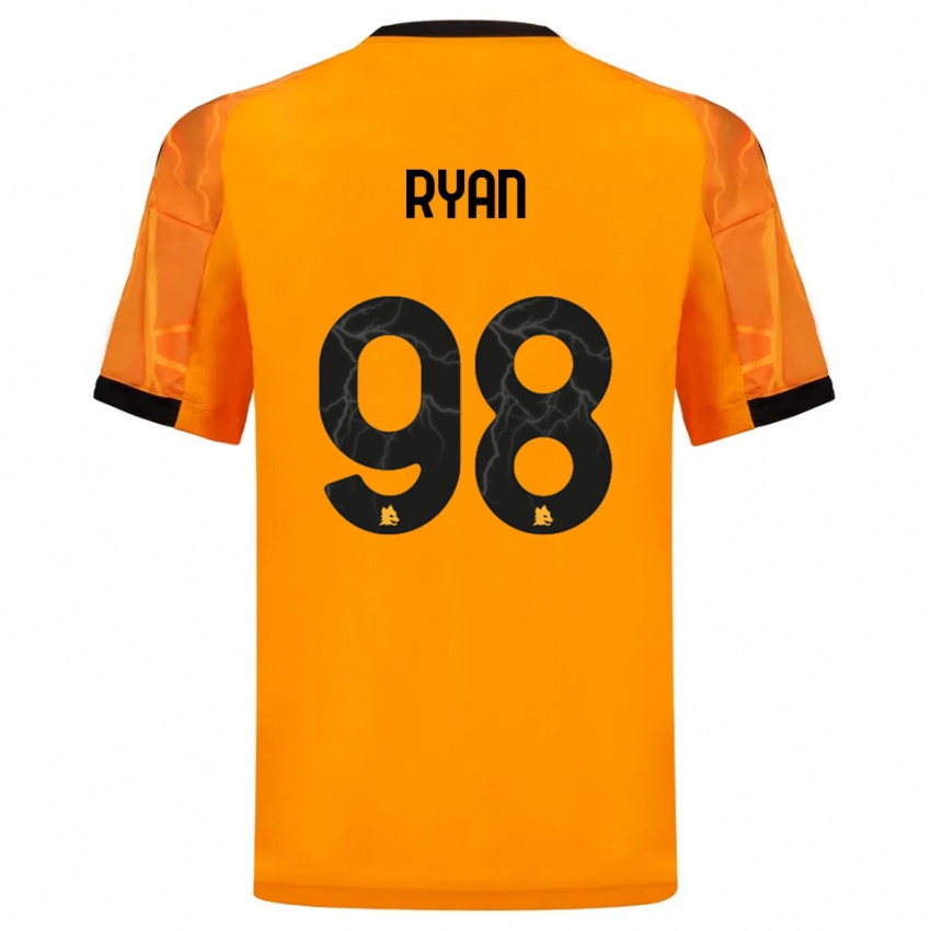 גברים מתיו ראיין #98 כתום שחור הרחק ג'רזי 2025/26 חולצה קצרה