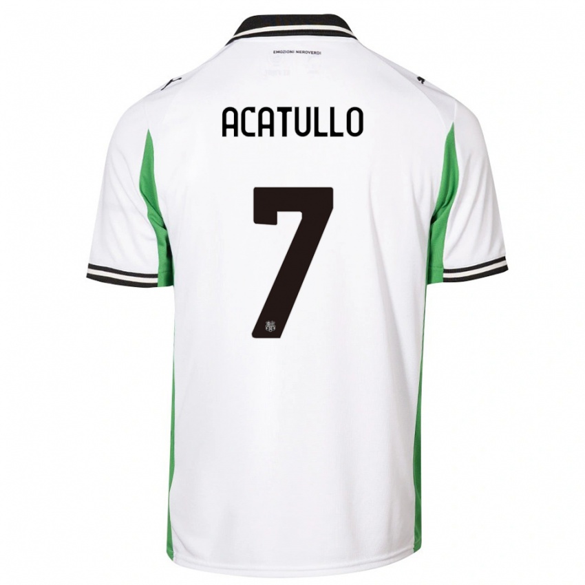 גברים כריסטיאן אקטולו #7 לבן ירוק שחור הרחק ג'רזי 2025/26 חולצה קצרה