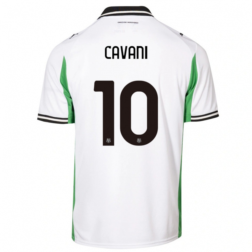 גברים Lorenzo Cavani #10 לבן ירוק שחור הרחק ג'רזי 2025/26 חולצה קצרה