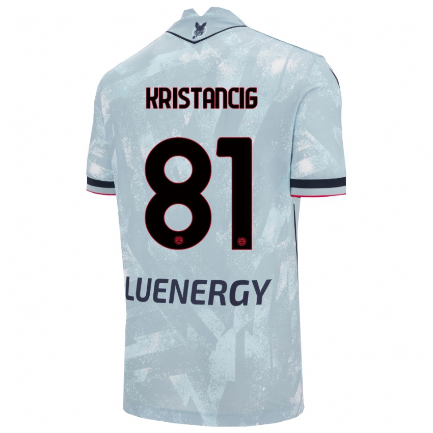 גברים Luca Kristancig #81 תכלת שחור הרחק ג'רזי 2025/26 חולצה קצרה